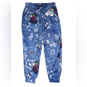 🎨 NWT! All-Over Graffiti Urban Print Jogger Pants